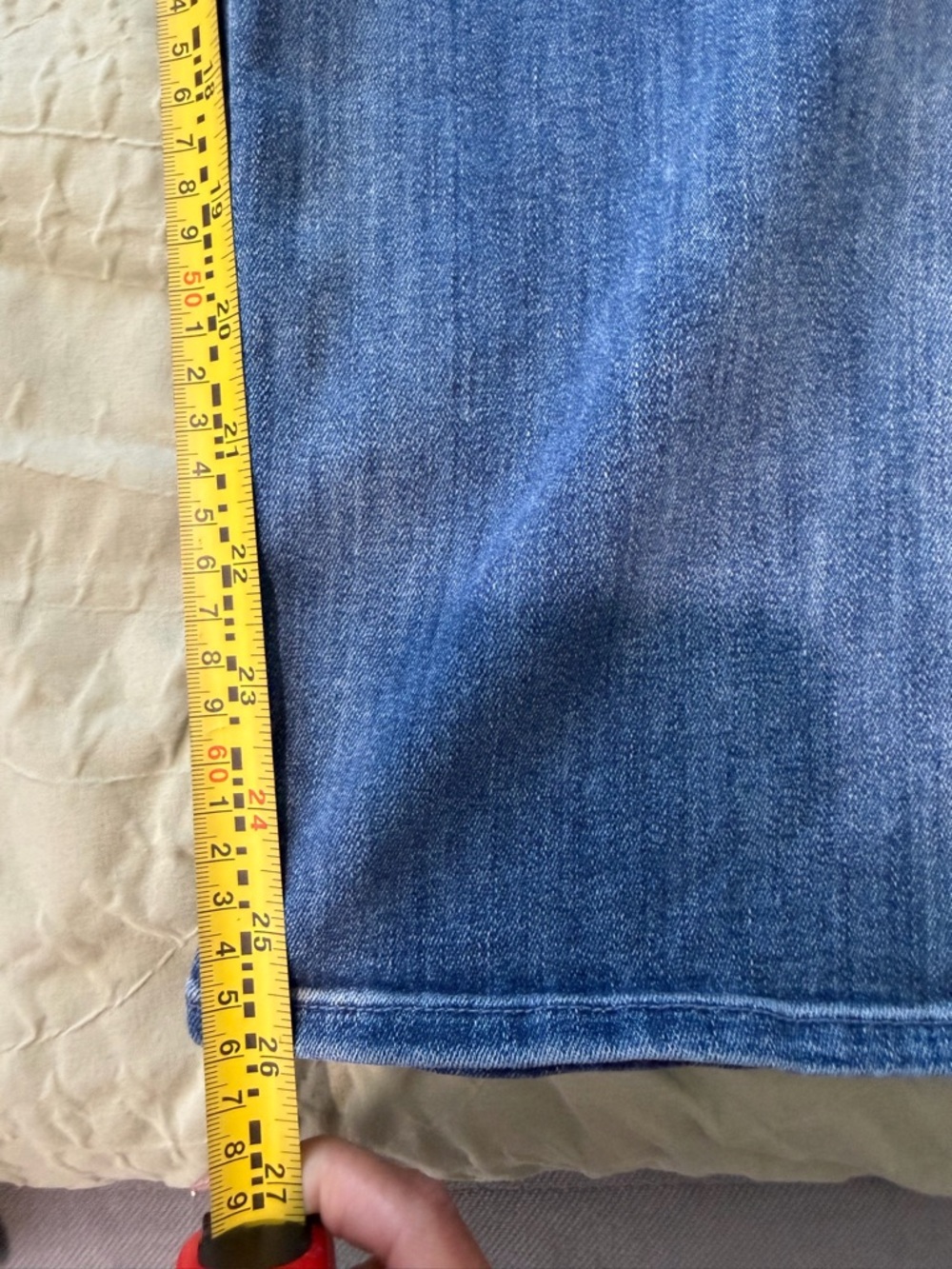 MOTHER Blue High-Rise Wide Leg Jeans 27 - Picture 9 of 9